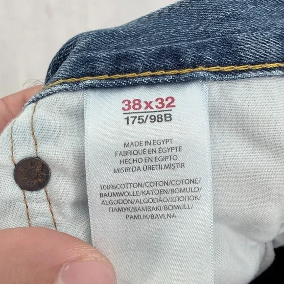 Polo Ralph Lauren Jeans Mens 38x32 Blue Varick Slim Fit Staright Whisker - Picture 3 of 13
